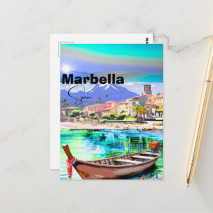 Marbella Spanien Reise Postkarten Kunst, Spanien R