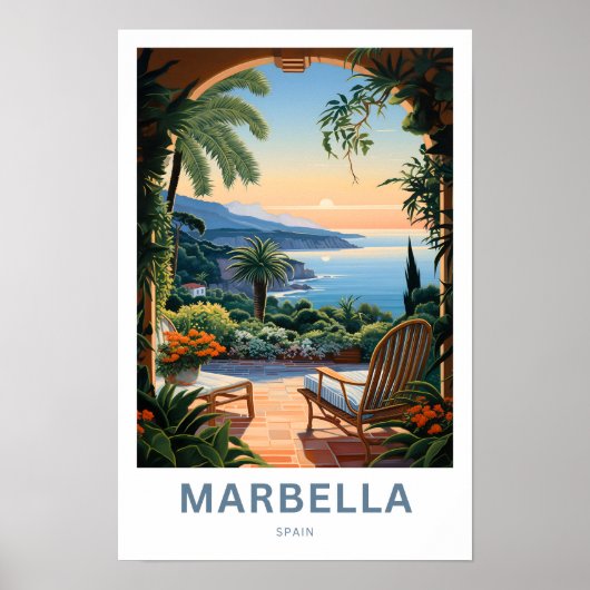 Marbella Spanien Reisen Print Poster (Vorne)