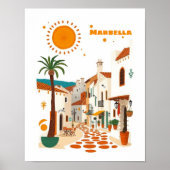Marbella spanien urlaub mittelmeer poster (Vorne)