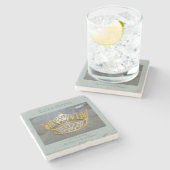 Marbella Stone Untersetzer für Persönliche Krone (Seitenansicht)