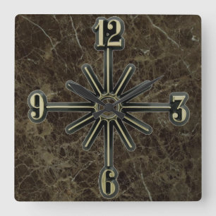 Marbella Tile Sunburst Dial Wall Uhr