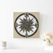 Marbella Tile Sunburst Dial Wall Uhr (Zuhause)
