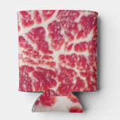 Marbellbeef Steak Texture Closeup Dosenkühler (Rückseite)