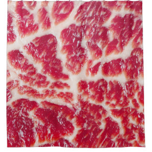 Marbellbeef Steak Texture Closeup Duschvorhang