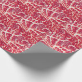 Marbellbeef Steak Texture Closeup Geschenkpapier (Ecke)