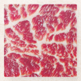 Marbellbeef Steak Texture Closeup Glasuntersetzer