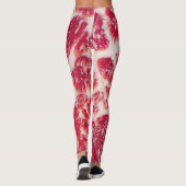 Marbellbeef Steak Texture Closeup Leggings (Rückseite)