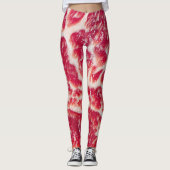 Marbellbeef Steak Texture Closeup Leggings (Vorderseite)