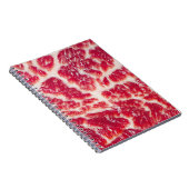 Marbellbeef Steak Texture Closeup Notizblock (Rechte Seite)