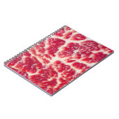 Marbellbeef Steak Texture Closeup Notizblock (Linke Seite)