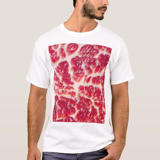 Marbellbeef Steak Texture Closeup T-Shirt (Vorderseite)