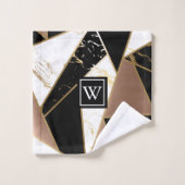 Marbellfoil Geometric Mosaic Badhandtuch Set (Waschlappen)