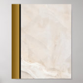 Marbellstein aus weißem Tan / Schwarzes Gold an de Poster (Vorne)
