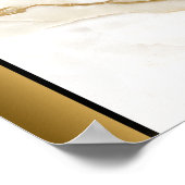 Marbellstein aus weißem Tan / Schwarzes Gold an de Poster (Ecke)