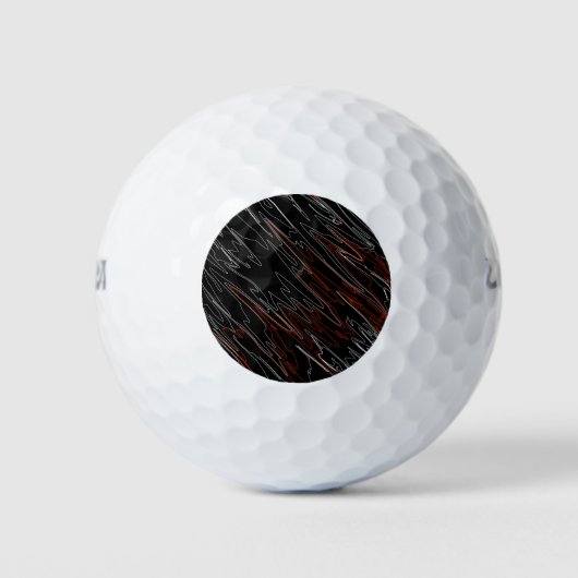 Marbile Black Red Golfball (Vorderseite)