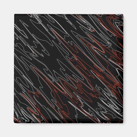 Marbile Black Red Magnet (Vorne)
