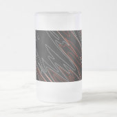 Marbile Black Red Mattglas Bierglas (Mittel)