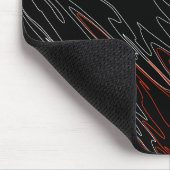 Marbile Black Red Mousepad (Ecke)