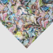 Marbile Blue Pink Lime Green Black Art Muster Seidenpapier (Ausschnitt)