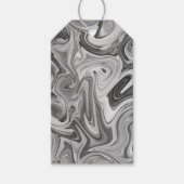 Marbile Paint Black Tones Chic Artistic Gift Wrap Geschenkanhänger (Vorderseite)