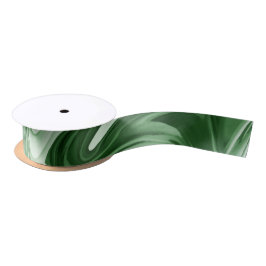 Marbile Paint Christmas Colors Green Gift Wrap Satinband