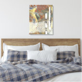 Marbile Pixel II Leinwanddruck (Insitu (Schlafzimmer))