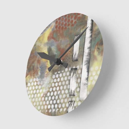 Marbile Pixel II Runde Wanduhr (Winkel)