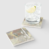 Marbile Pixel II Steinuntersetzer (Seitenansicht)