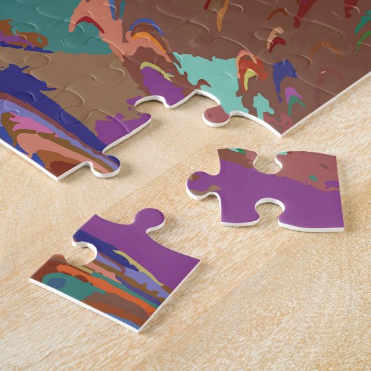 Marbile Rainbow Blume Puzzle (Seite)