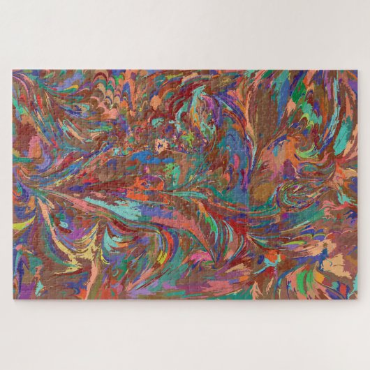 Marbile Rainbow Blume Puzzle (Horizontal)