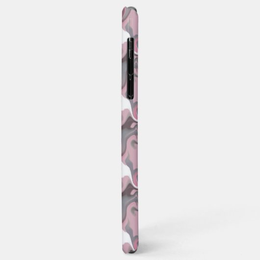 Marbile Trippy Retro Groovy Pink Personalisierter Case-Mate iPhone Hülle (Hinten/Links)