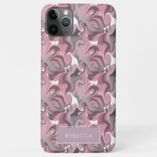 Marbile Trippy Retro Groovy Pink Personalisierter  Case-Mate iPhone Hülle