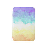 Marbile Wirbel Boho Abstrakt Genderfaun Pride Flag Badematte (Vorderseite Vertikal)