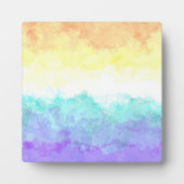 Marbile Wirbel Boho Abstrakt Genderfaun Pride Flag Fotoplatte (Vorderseite)