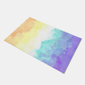 Marbile Wirbel Boho Abstrakt Genderfaun Pride Flag Fußmatte (Schrägansicht)