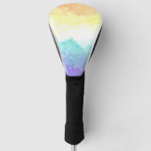 Marbile Wirbel Boho Abstrakt Genderfaun Pride Flag Golf Headcover (Vorderseite)