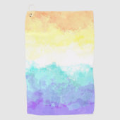 Marbile Wirbel Boho Abstrakt Genderfaun Pride Flag Golfhandtuch (Vorderseite)