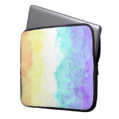 Marbile Wirbel Boho Abstrakt Genderfaun Pride Flag Laptopschutzhülle (Vorderseite Links)