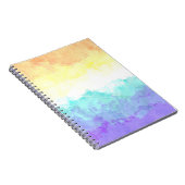 Marbile Wirbel Boho Abstrakt Genderfaun Pride Flag Notizblock (Rechte Seite)