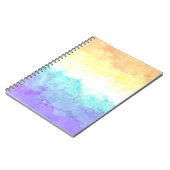 Marbile Wirbel Boho Abstrakt Genderfaun Pride Flag Notizblock (Linke Seite)