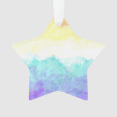 Marbile Wirbel Boho Abstrakt Genderfaun Pride Flag Ornament (Vorderseite)