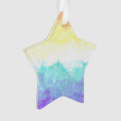 Marbile Wirbel Boho Abstrakt Genderfaun Pride Flag Ornament (Vorderseite)