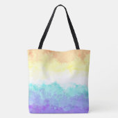 Marbile Wirbel Boho Abstrakt Genderfaun Pride Flag Tasche (Rückseite)