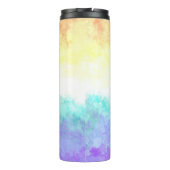Marbile Wirbel Boho Abstrakt Genderfaun Pride Flag Thermosbecher (Rückseite)