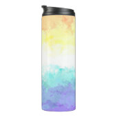 Marbile Wirbel Boho Abstrakt Genderfaun Pride Flag Thermosbecher (Nach rechts gedreht)