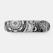Marbke circle skateboard with bohemian style (Horizontal)