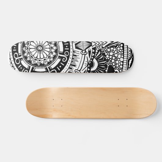 Marbke circle skateboard with bohemian style (Horizontal)