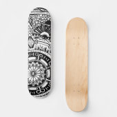 Marbke circle skateboard with bohemian style (Vorderseite)