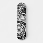 Marbke circle skateboard with bohemian style (Vorne)