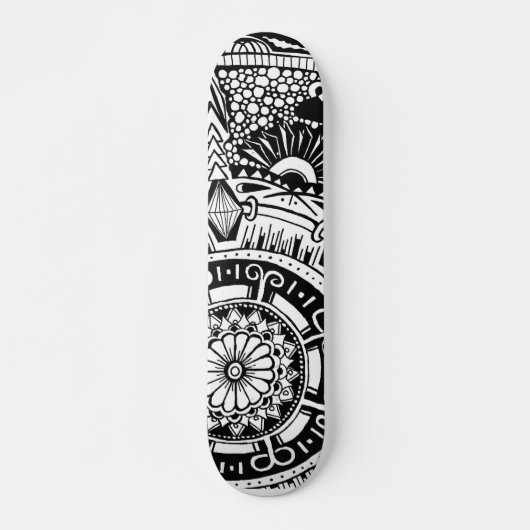 Marbke circle skateboard with bohemian style (Vorne)